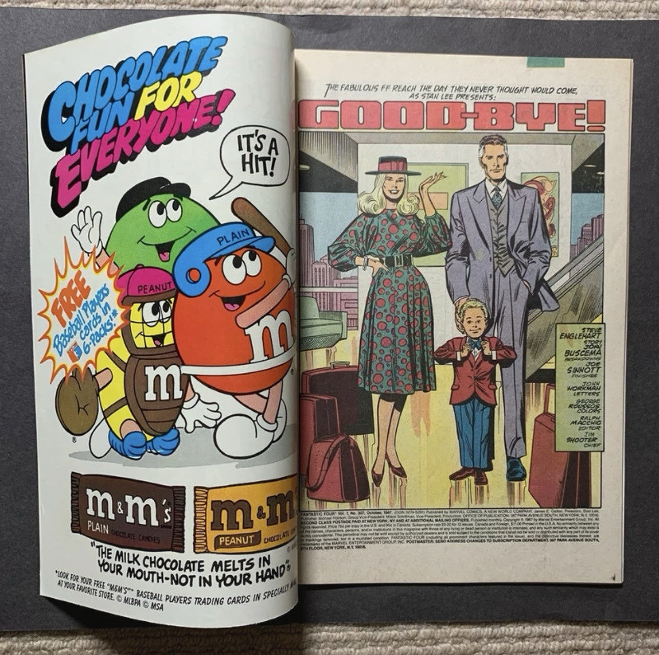 Fantastic Four 307/ copper age marvel comics 1987