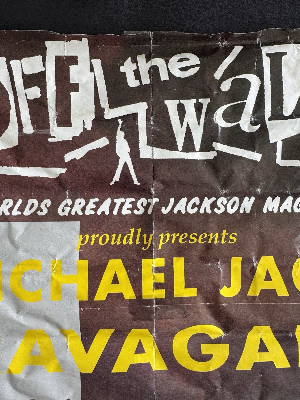 Michael Jackson Off The Wall Extravaganza 1993 Vintage Poster Pull Out