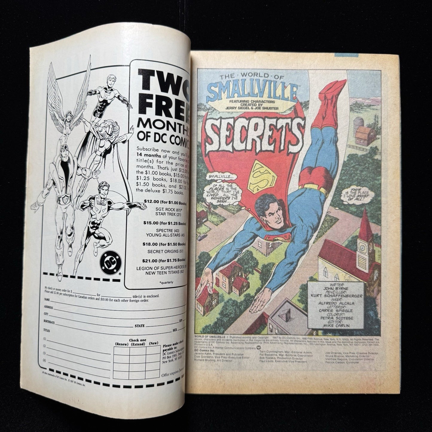 The World Of Smallville 1 - Copper Age Dc Comics 1988