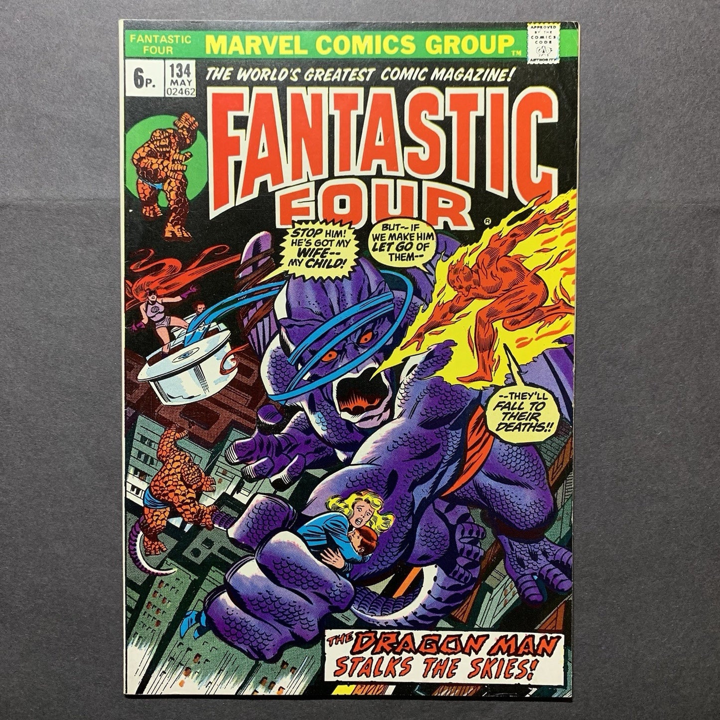 Fantastic Four 134/ Bronze Age Marvel Comics 1973/ High Grade