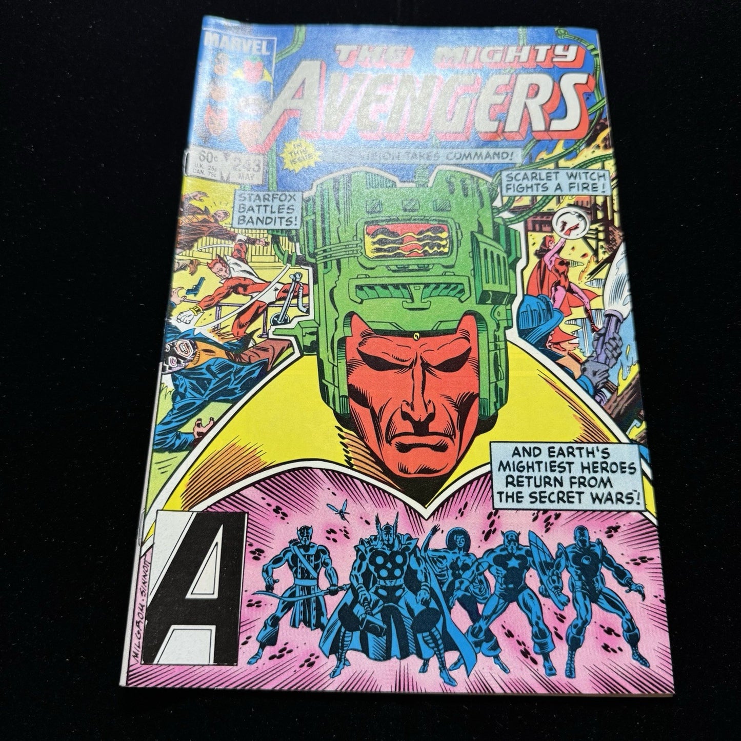 Avengers 243 - 1st Mention West Coast Avengers - Copper Age Marvel Comics 1984