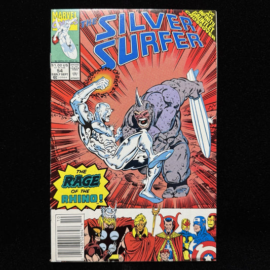 Silver Surfer 54 - Newsstand - Copper Age Marvel Comics 1991