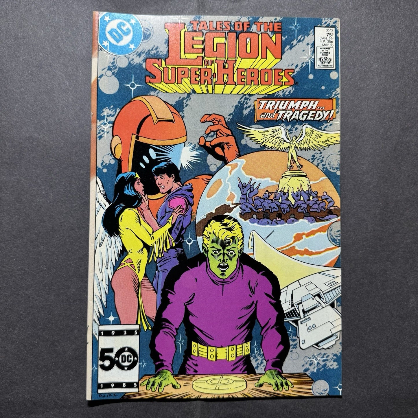 Legion Of Super-Heroes 323 - Copper Age Dc Comics 1985