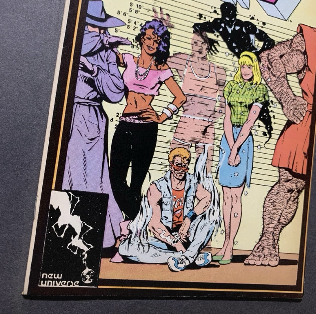 D.P.7 1 - 1st Team Appearance Of D.P.7 - Copper Age Marvel Comics 1986