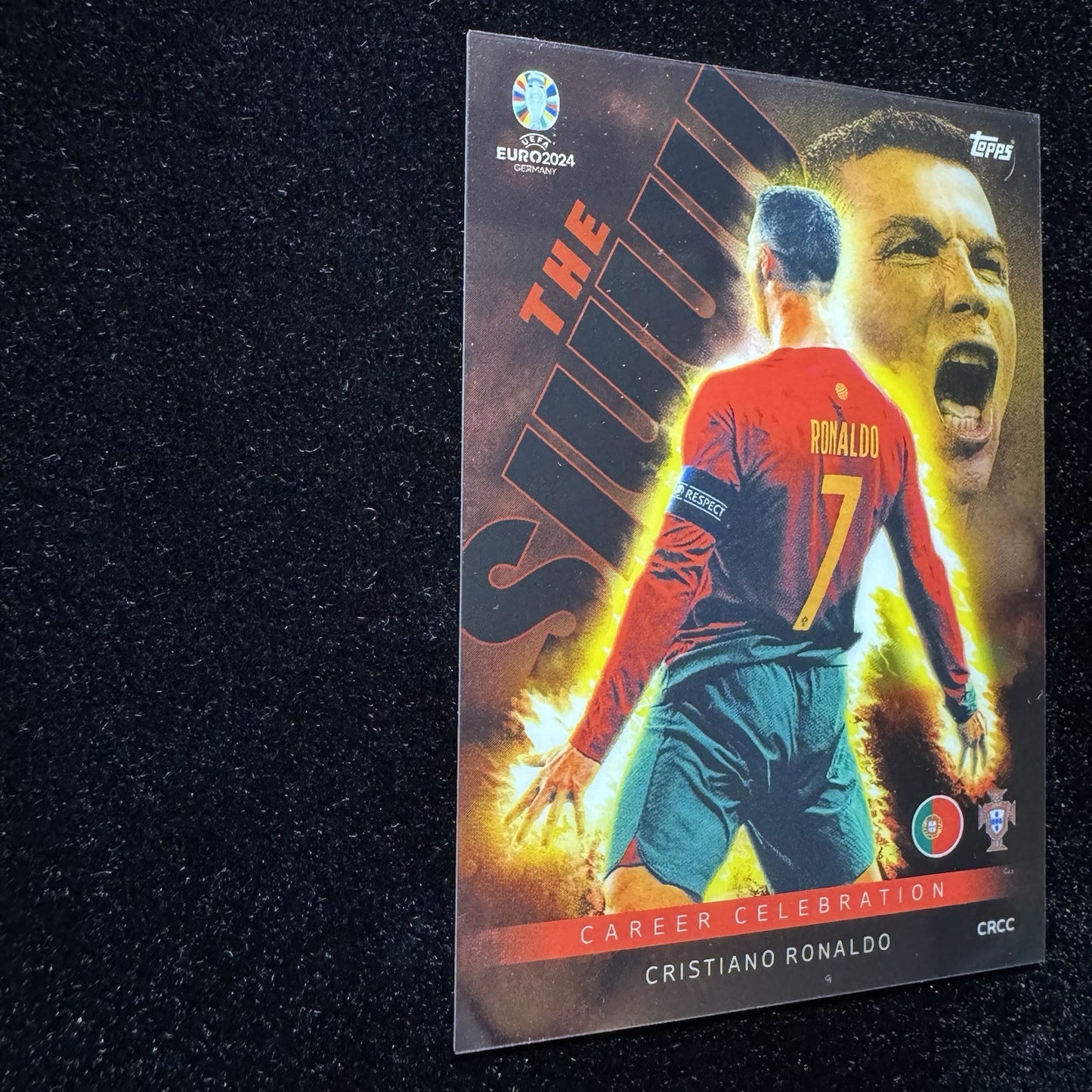Cristiano Ronaldo Career Celebration Ultra Rare Topps Match Attax Euro 2024