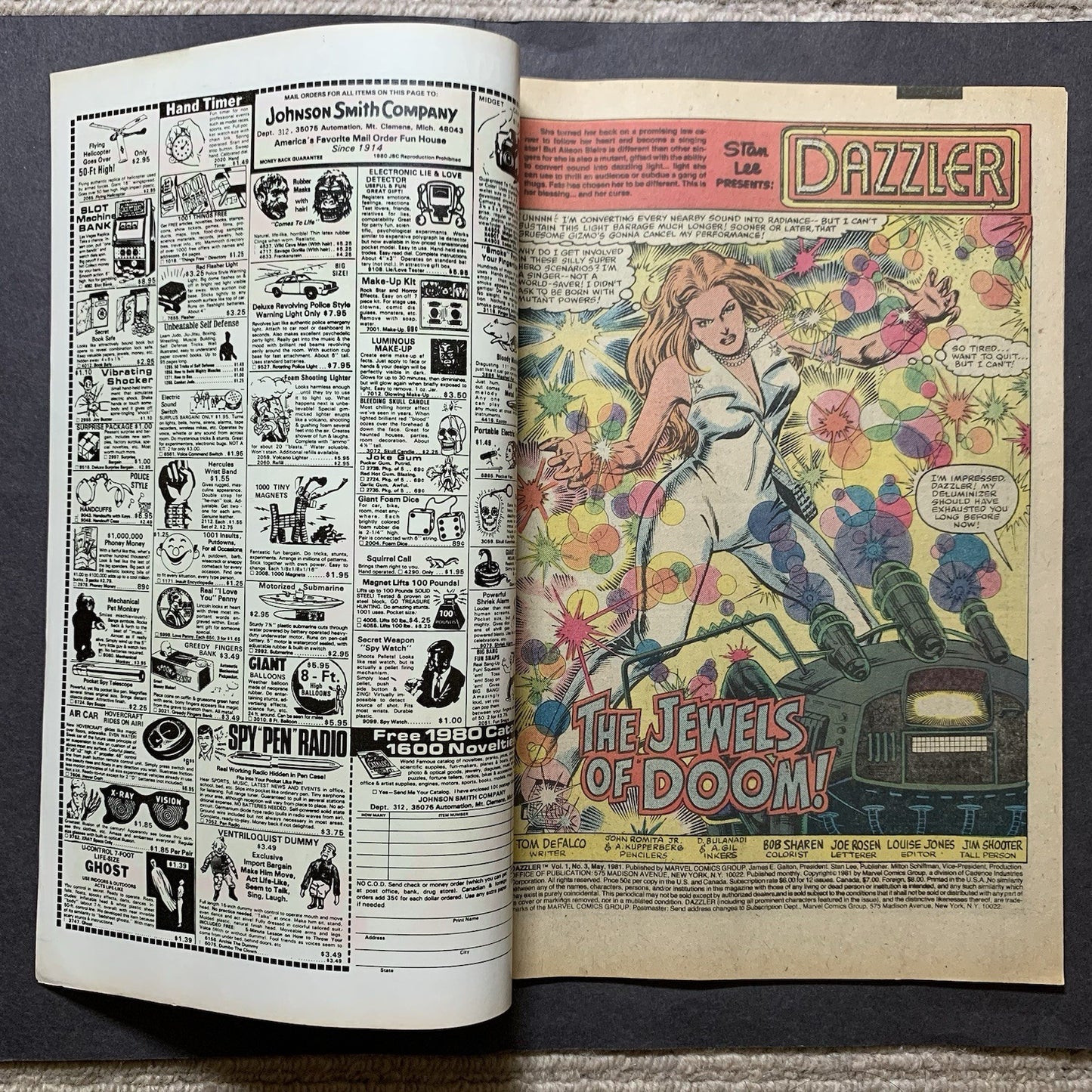 Dazzler 3/ Bronze Age marvel comics 1981