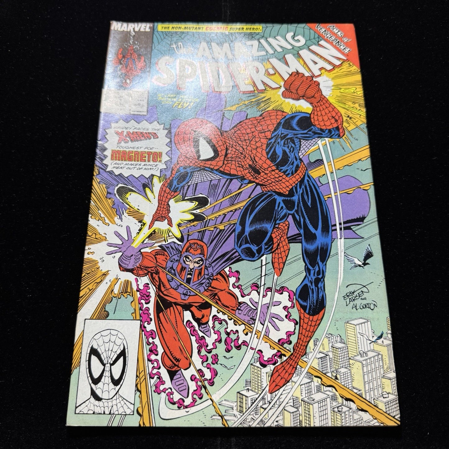 Amazing Spider-Man 327 - Magneto Appearance - Copper Age Marvel Comics 1989