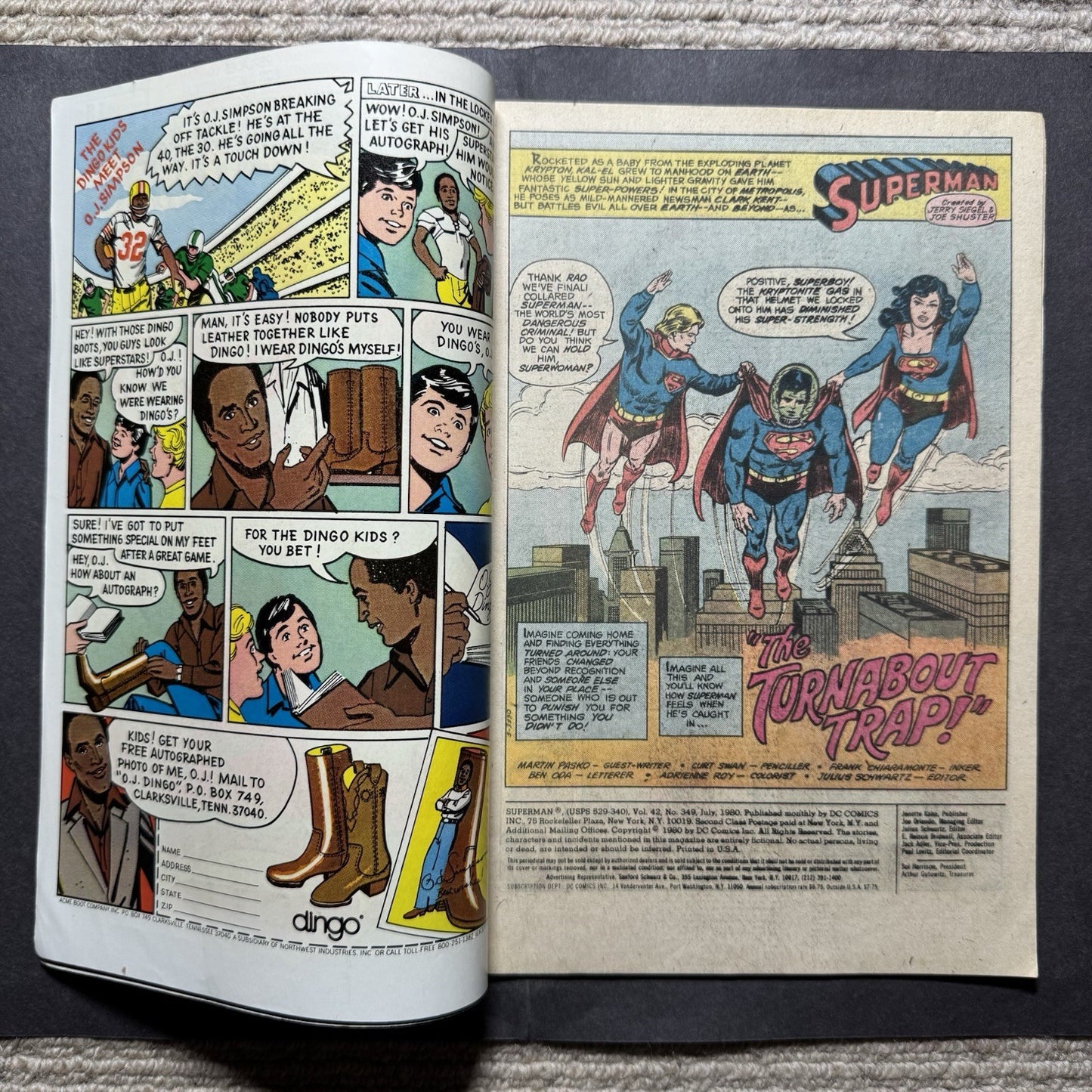 Superman 349 - Bronze Age Dc Comics 1980
