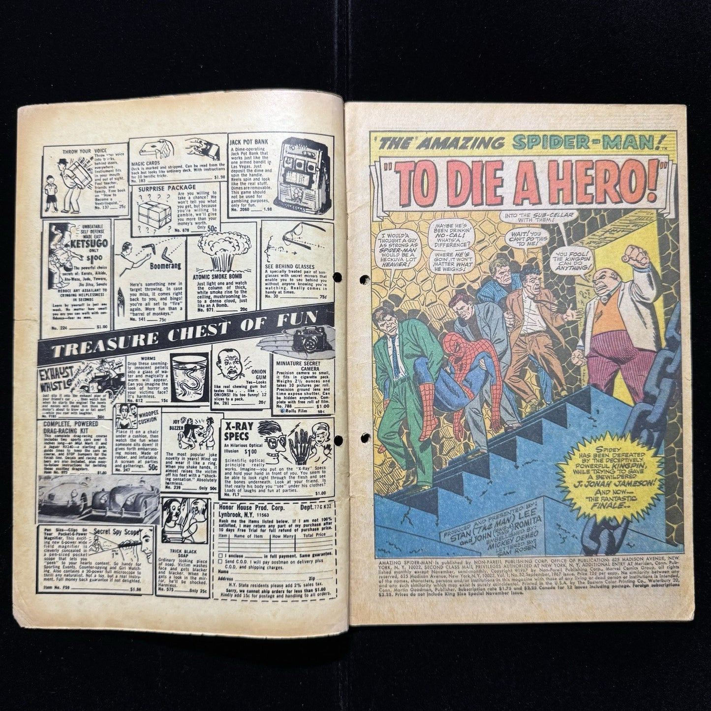 Amazing Spider-Man 52 - 3rd Appearance Kingpin - Silver Age Marvel Comics 1967