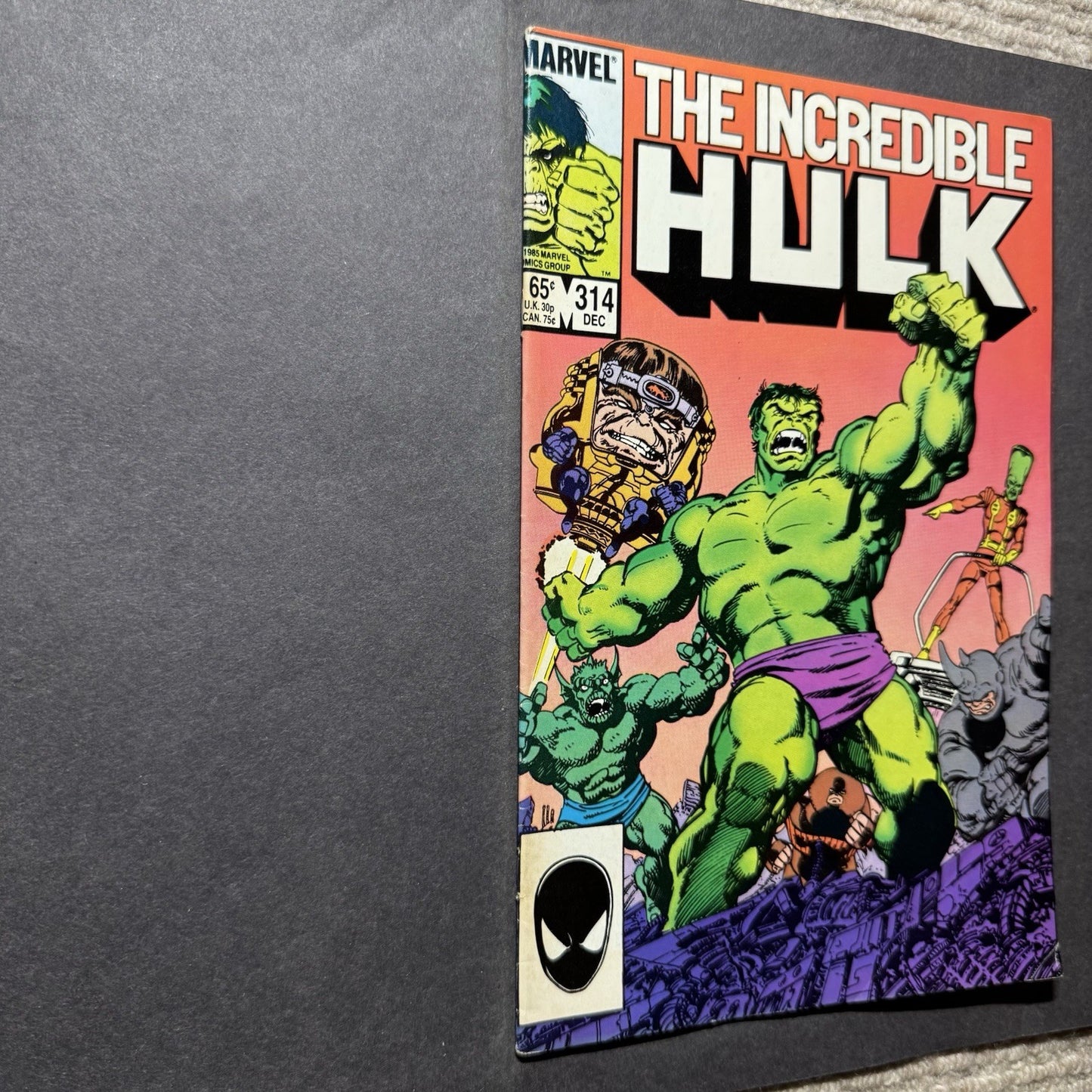 Incredible Hulk 314/ Copper Age Marvel Comics 1985