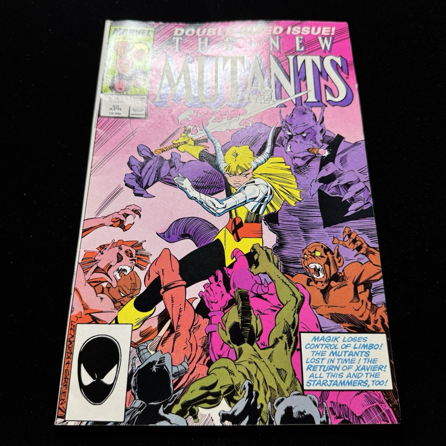 New Mutants 50 - Cameo Appearance Of Grimjack - Copper Age Marvel Comics 1987