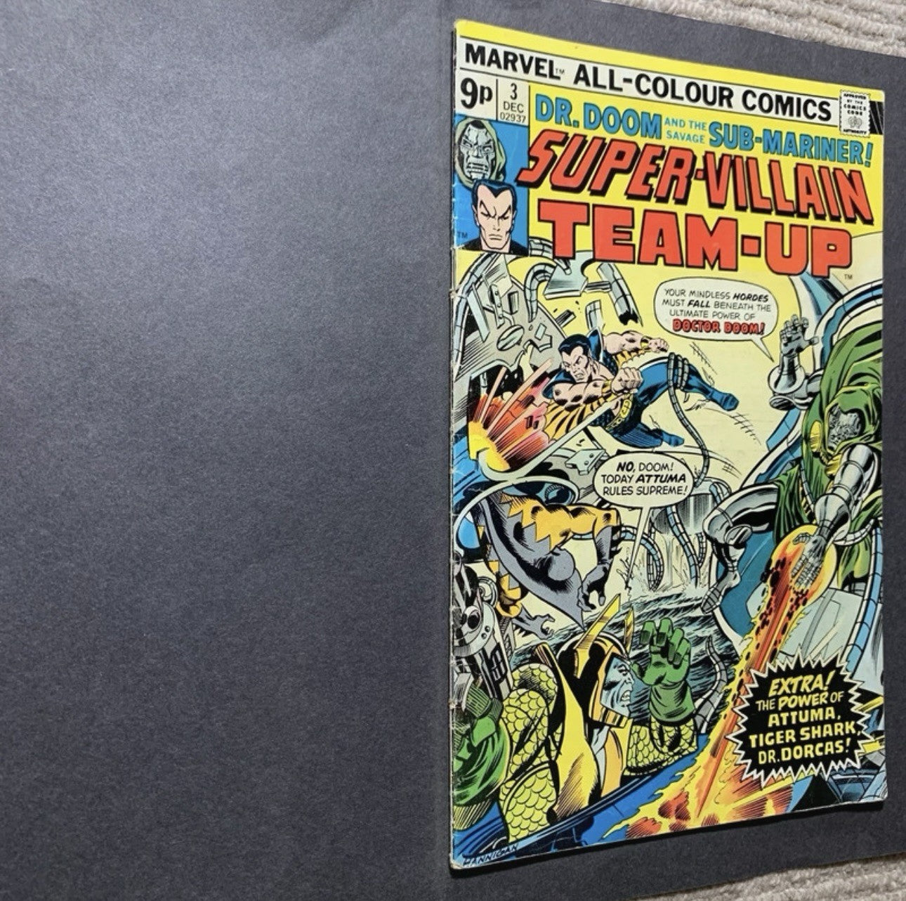 Super Villain Team Up 3/ Dr Doom cover/ BronzeAge marvel comics 1975