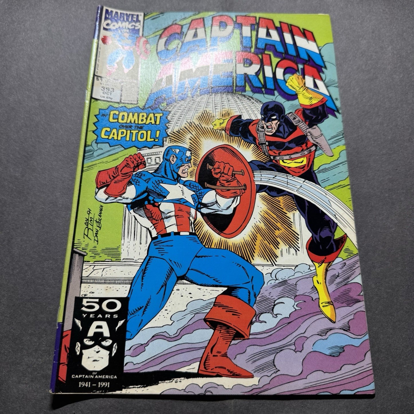 Captain America 393 - Copper Age Marvel Comics 1991