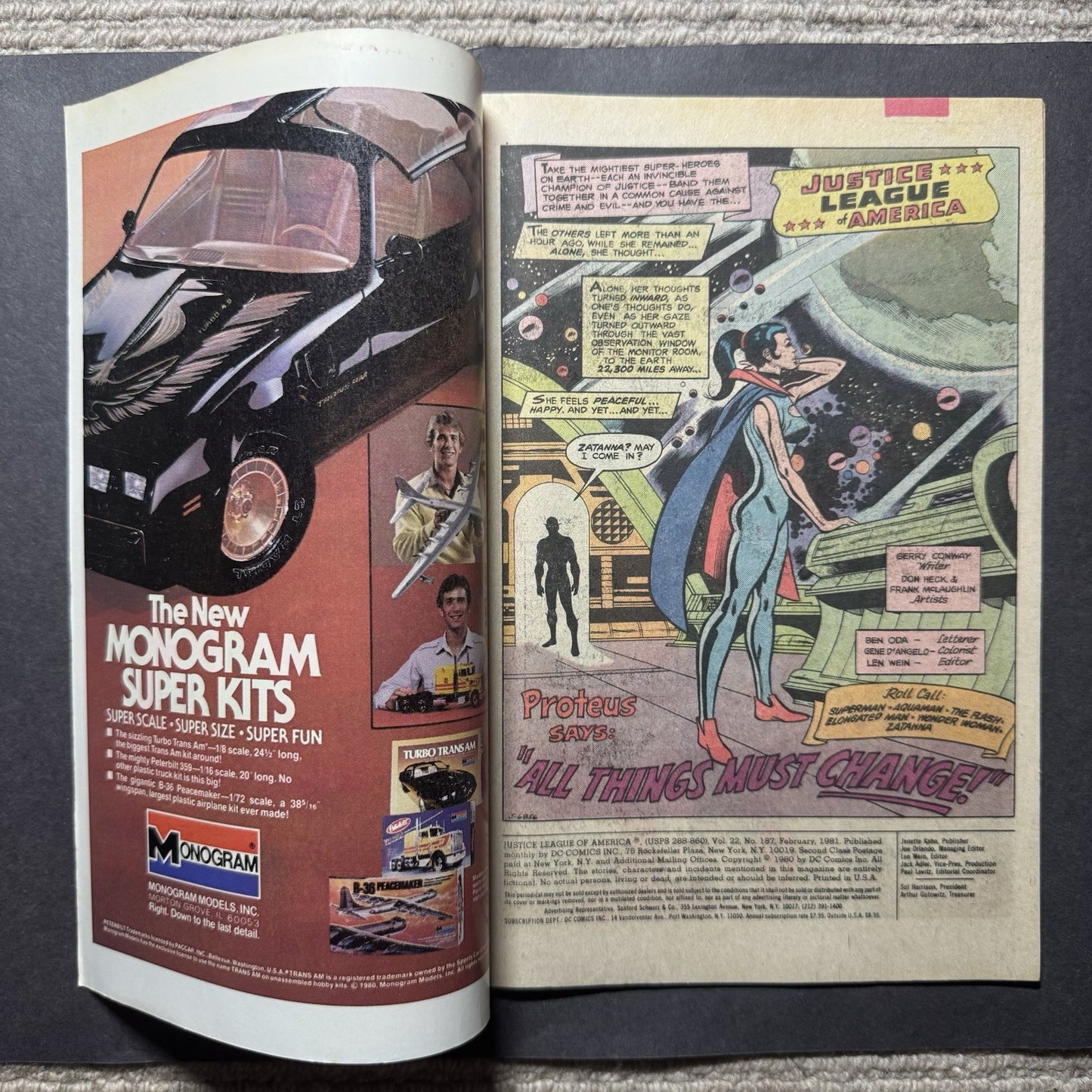 Justice League 187 - Bronze Age Dc Comics 1981