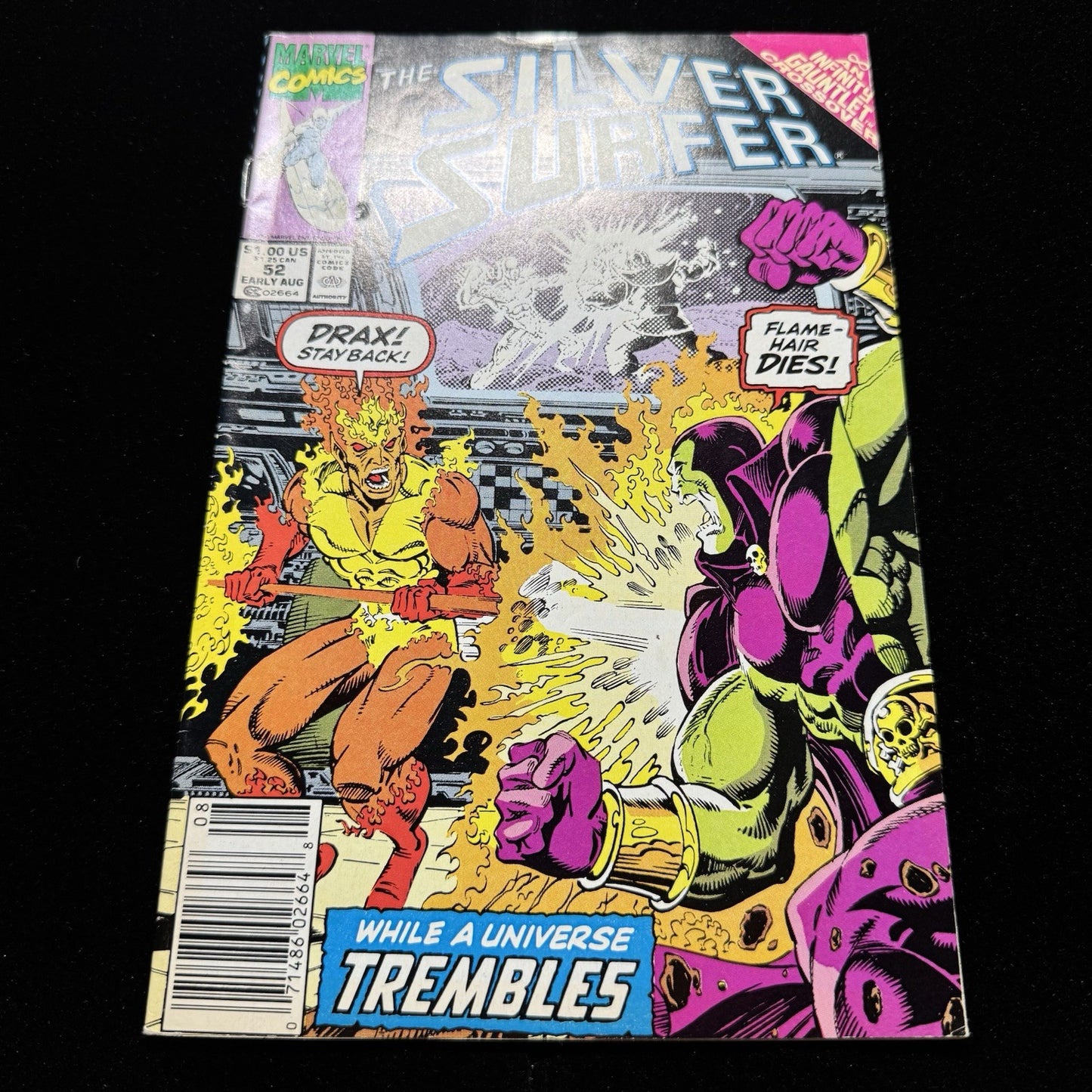 Silver Surfer 52 - Newsstand - Copper Age Marvel Comics 1991