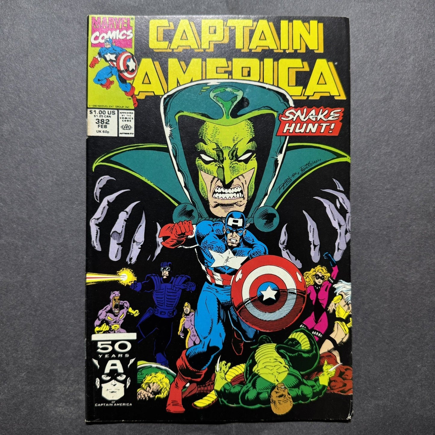 Captain America 382 - Copper Age Marvel Comics 1991