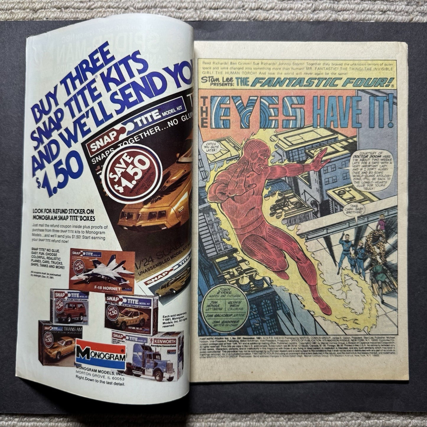 Fantastic Four 237 - Bronze Age Marvel Comics 1981