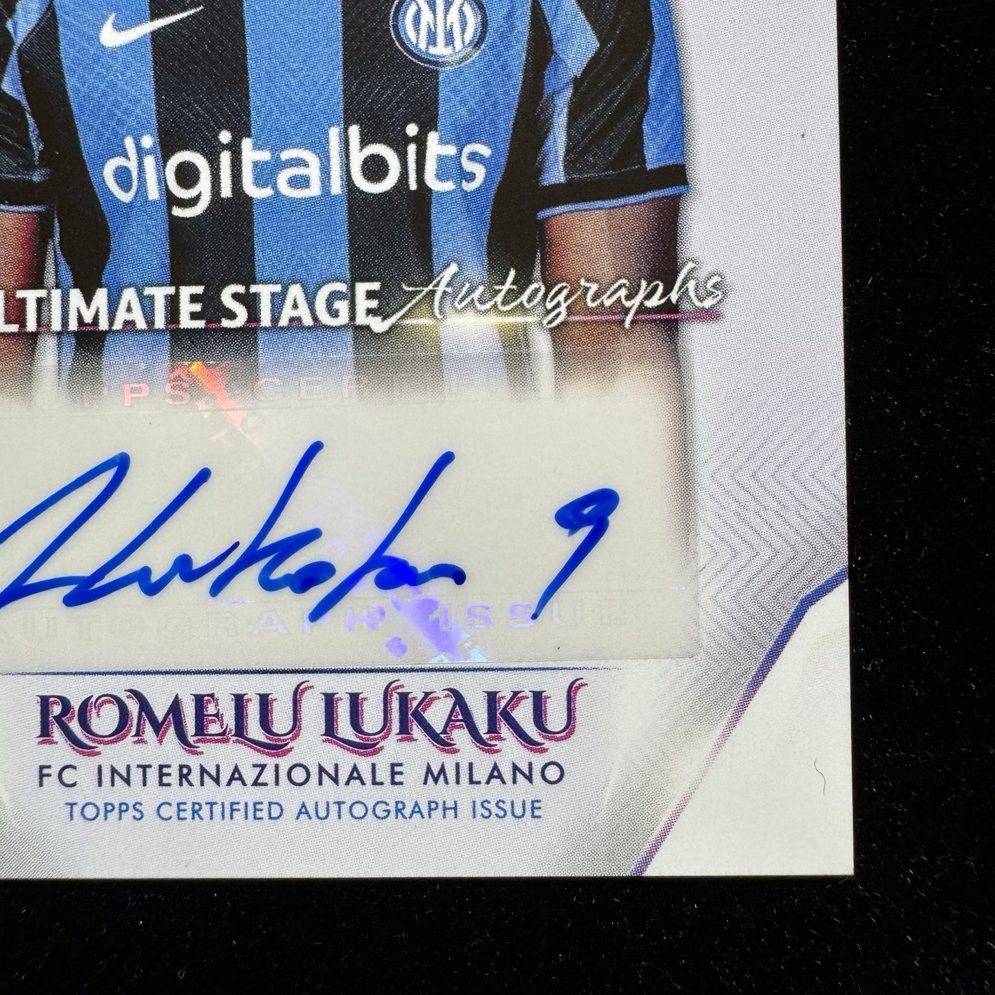 Romelu Lukaku Ultimate Stage Auto US-RL2022-23 Topps UEFA Inter Milan