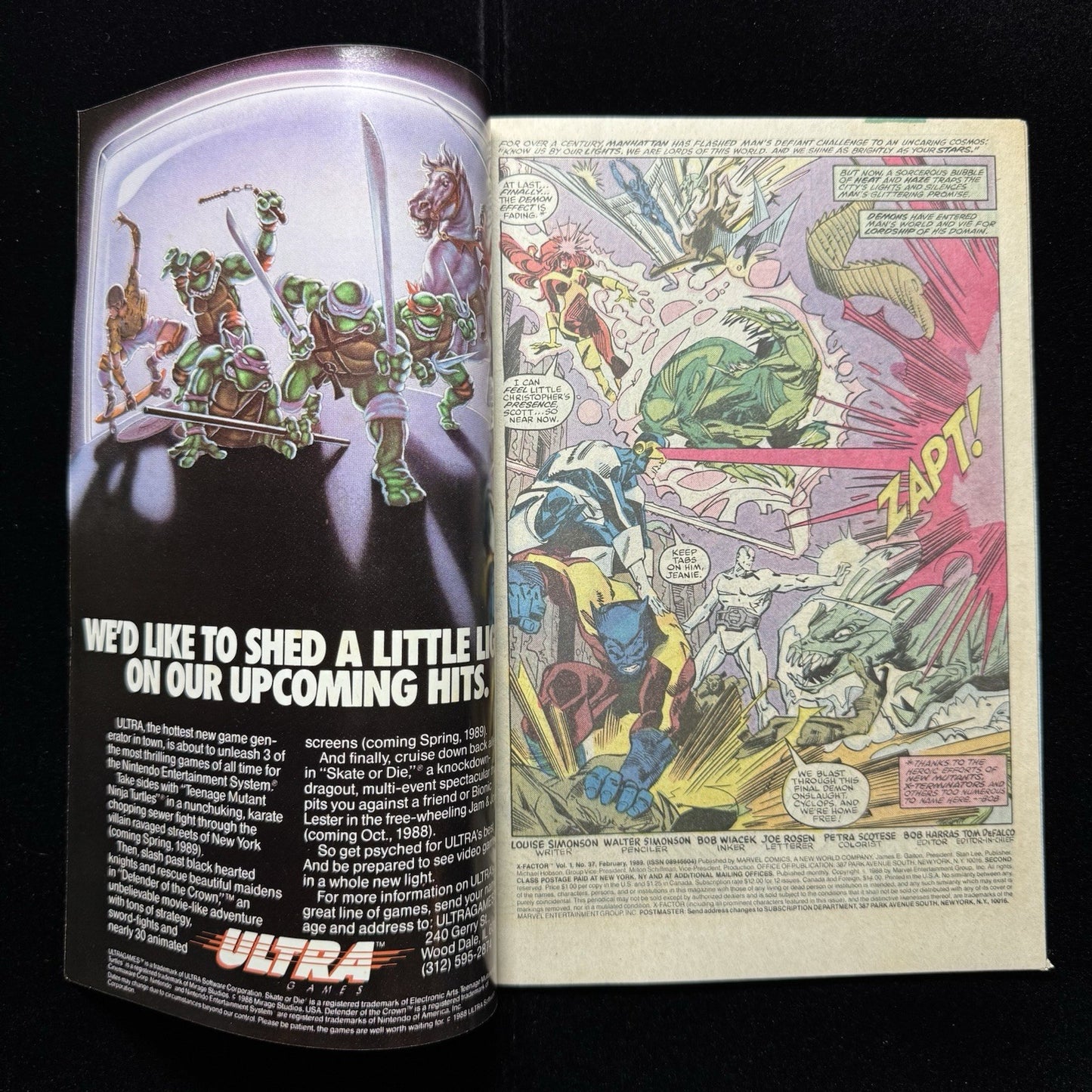 X-Factor 37 - Copper Age Marvel Comics 1989