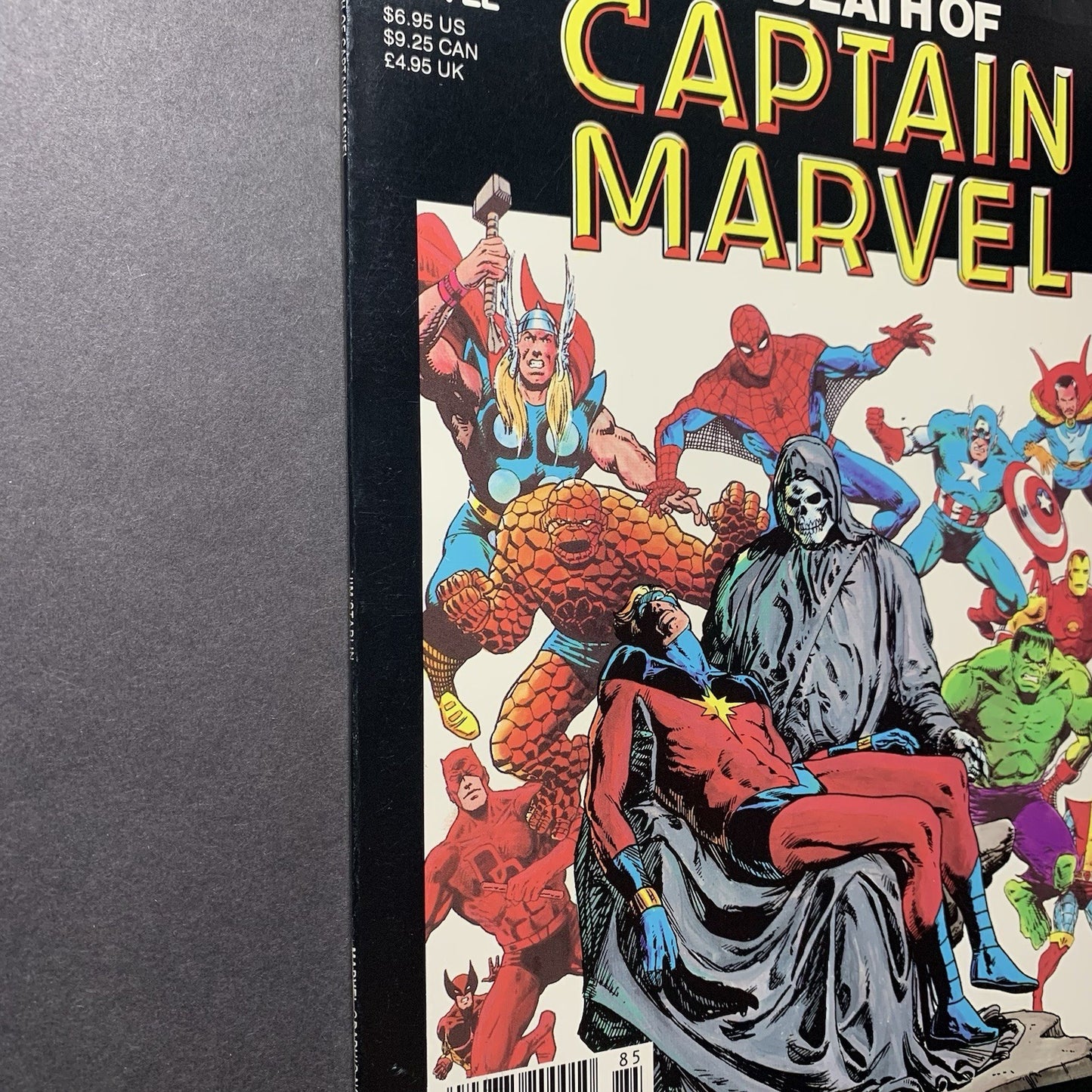 Marvel Graphic Novel 1 Death Of Captain Marvel/ Bronze Age Marvel Comics 1982