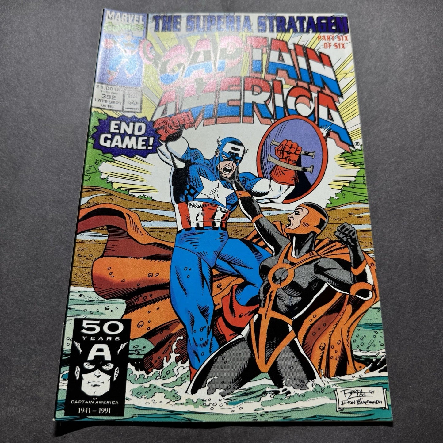Captain America 392 - Copper Age Marvel Comics 1991