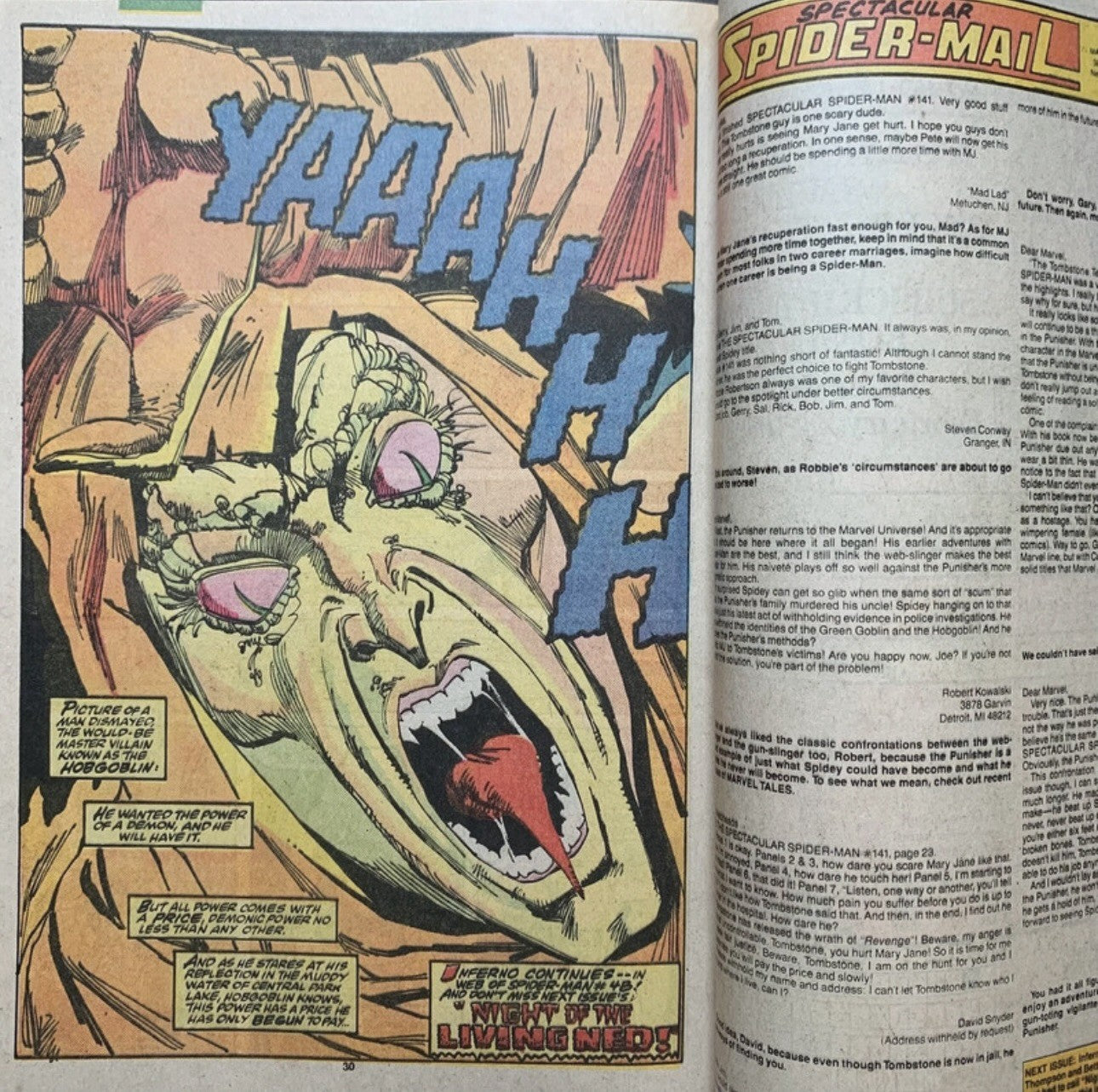 Spectacular Spider-Man 147 - Copper Age Marvel Comics 1989