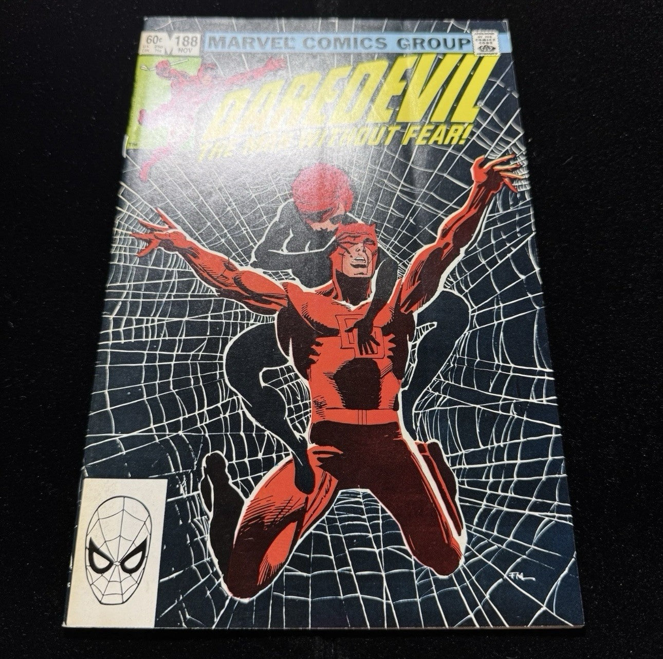 Daredevil 188 - Iconic Cover Art By Frank Miller - Bronze Age Marvel comics 1982