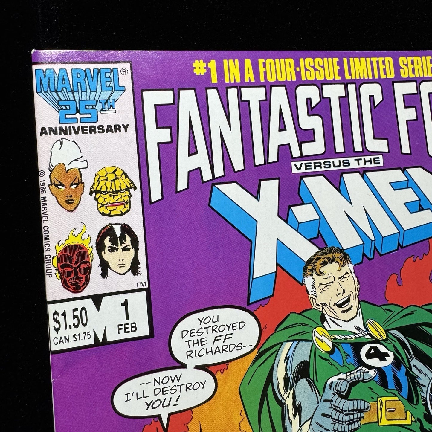Fantastic Four Versus The X-Men 1 - Copper Age Marvel Comics 1987