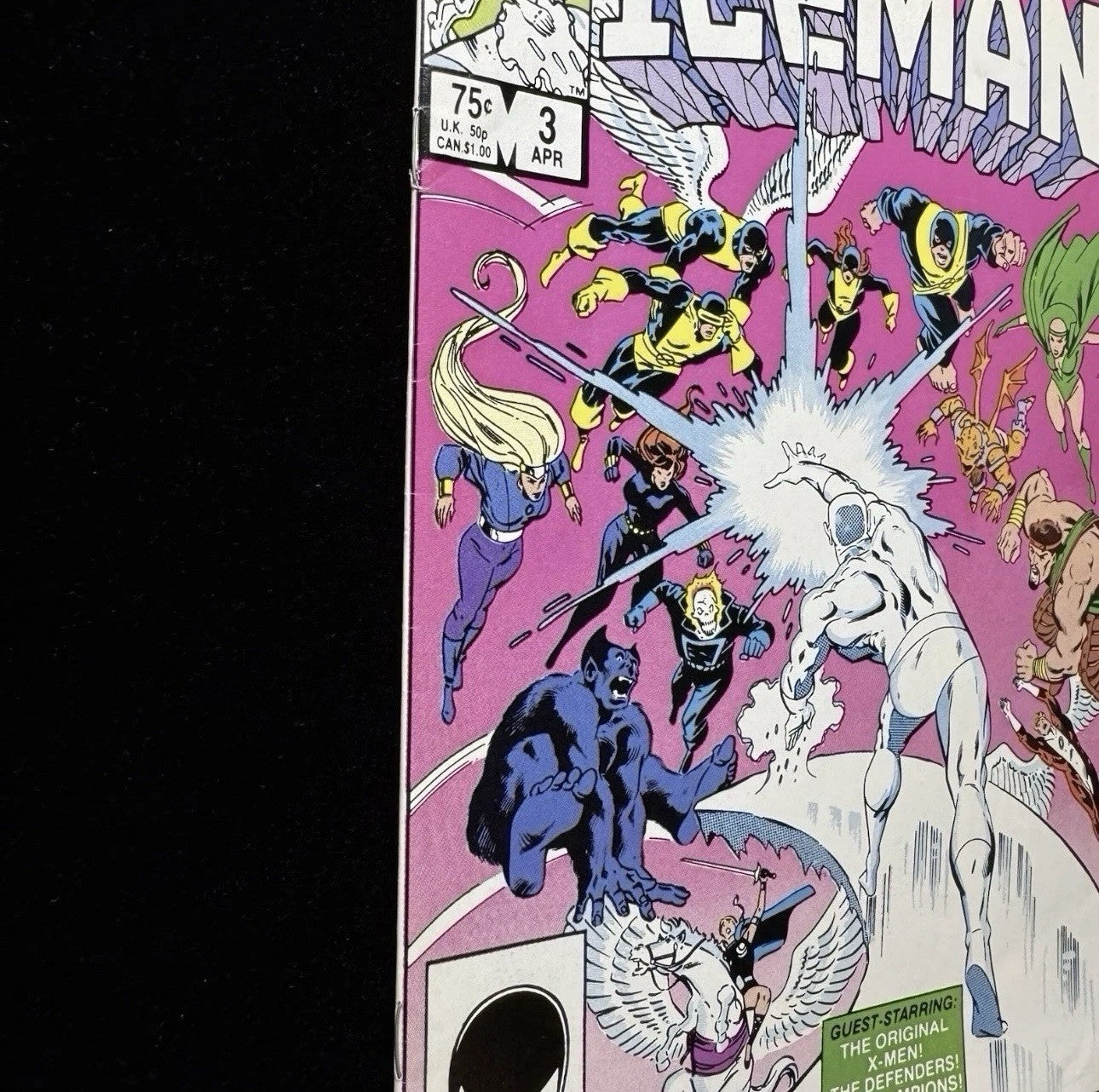 Iceman 3 - 1st Full Appearance Of Oblivion - Copper Age Marvel Comics 1985