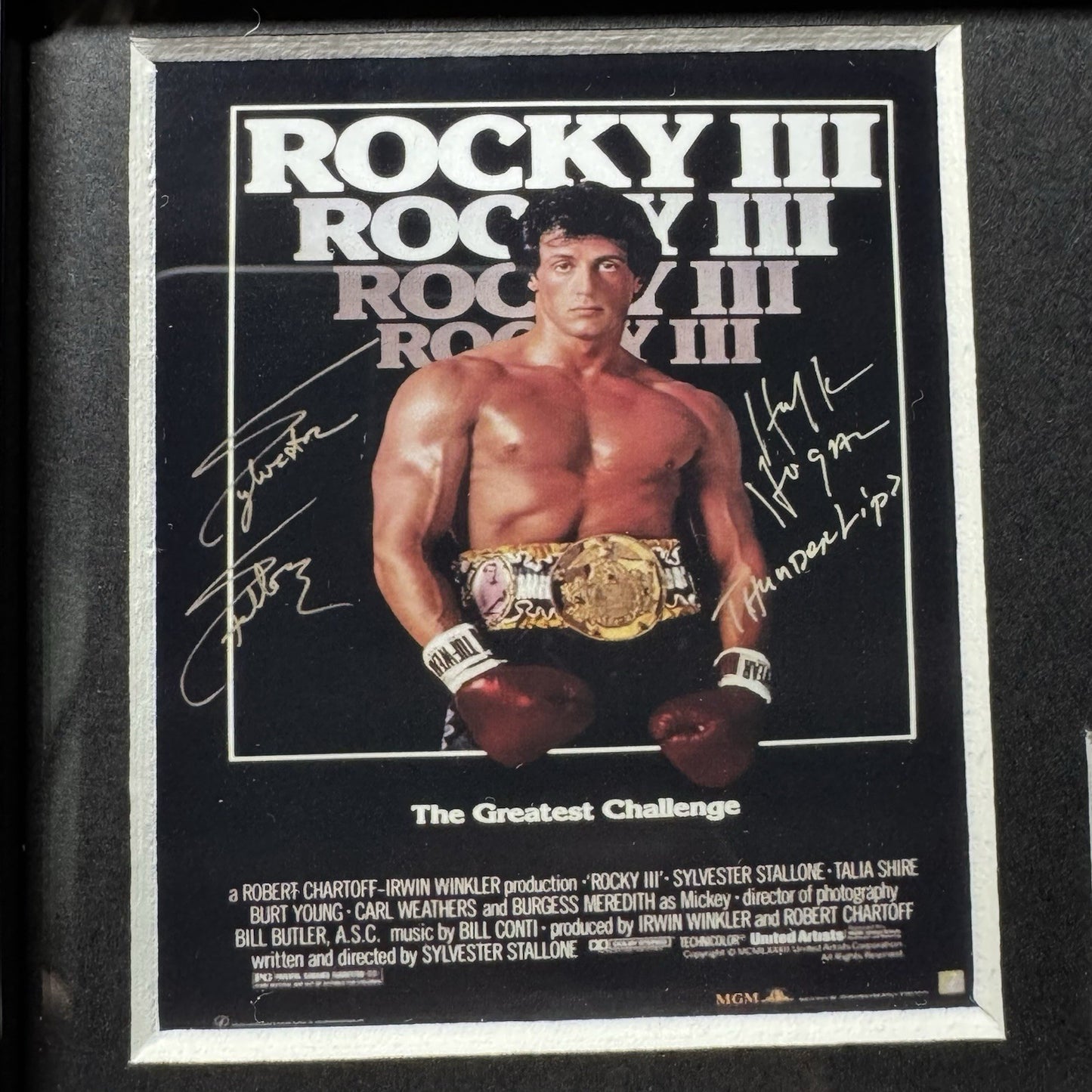 Rocky III Genuine Film Cell Framed - Sylvester Stallone Glass Fronted - Rocky 3