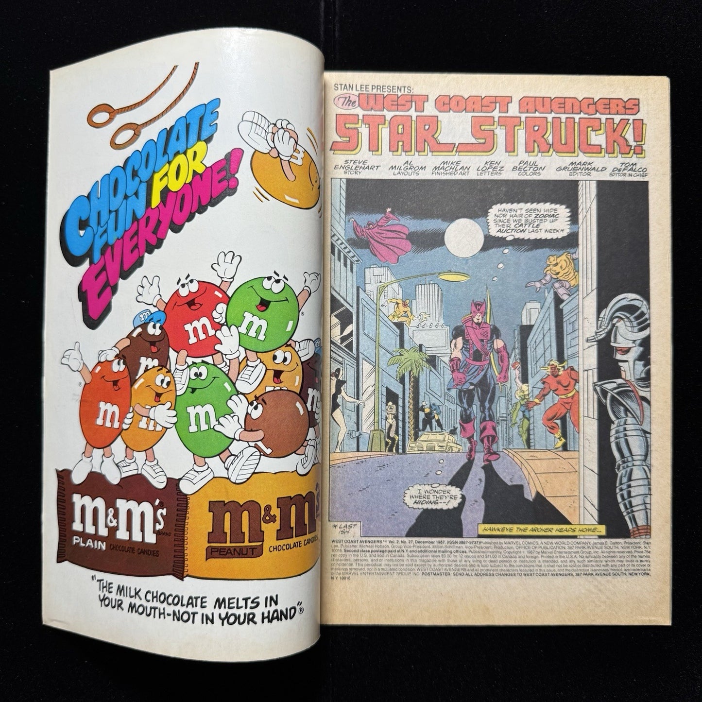 West Coast Avengers 27 - Copper Age Marvel Comics 1987