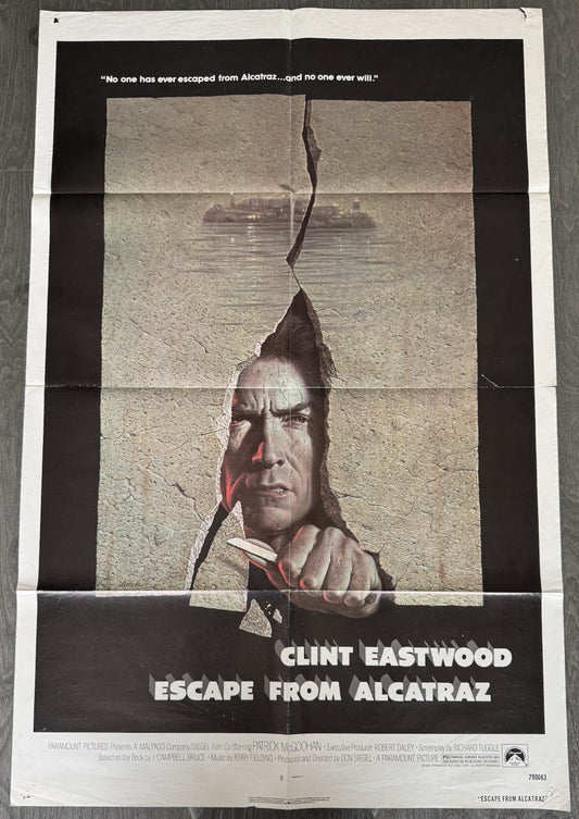 Escape From Alcatraz 1979 - Original US One Sheet - Movie Poster Clint Eastwood