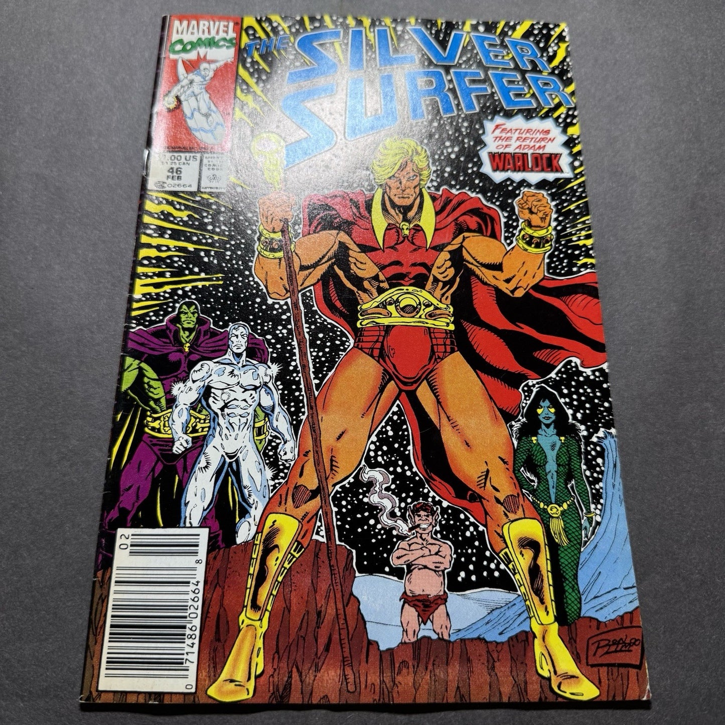 Silver Surfer 46 - Newsstand Edition - Copper Age Marvel Comics 1991