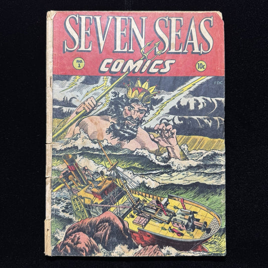 Seven Seas Comics 1 - 1st App Of South Sea Girl - Golden Age Leader Comics 1946