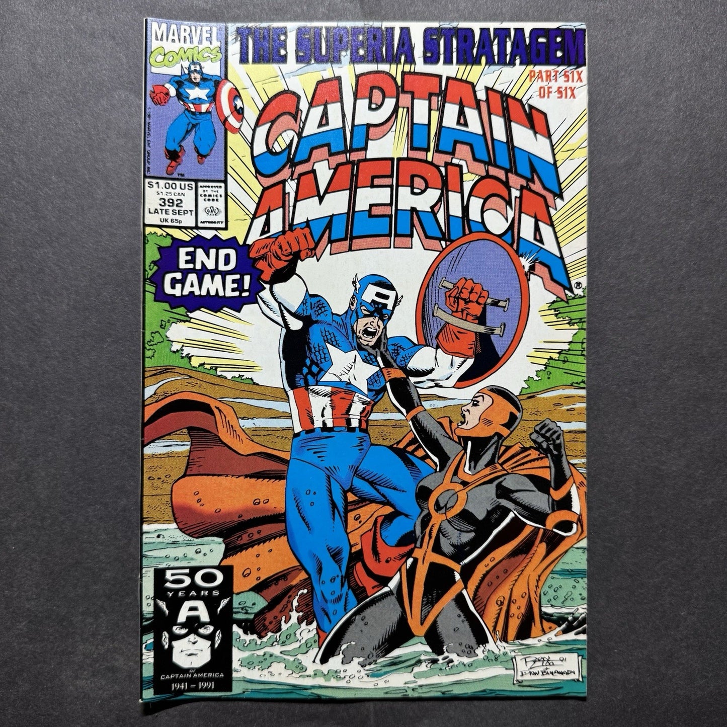 Captain America 392 - Copper Age Marvel Comics 1991