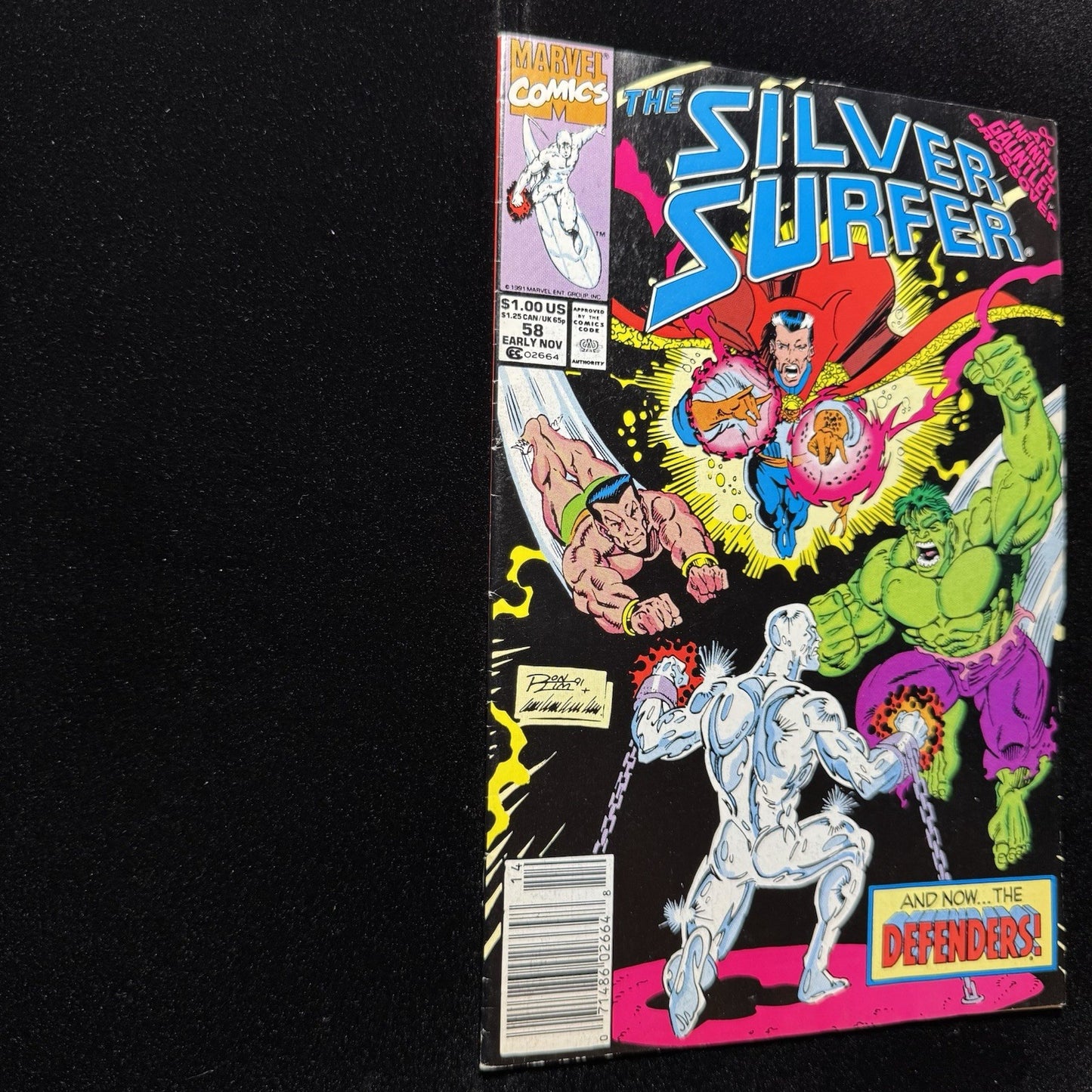 Silver Surfer 58 - Newsstand - Copper Age Marvel Comics 1991