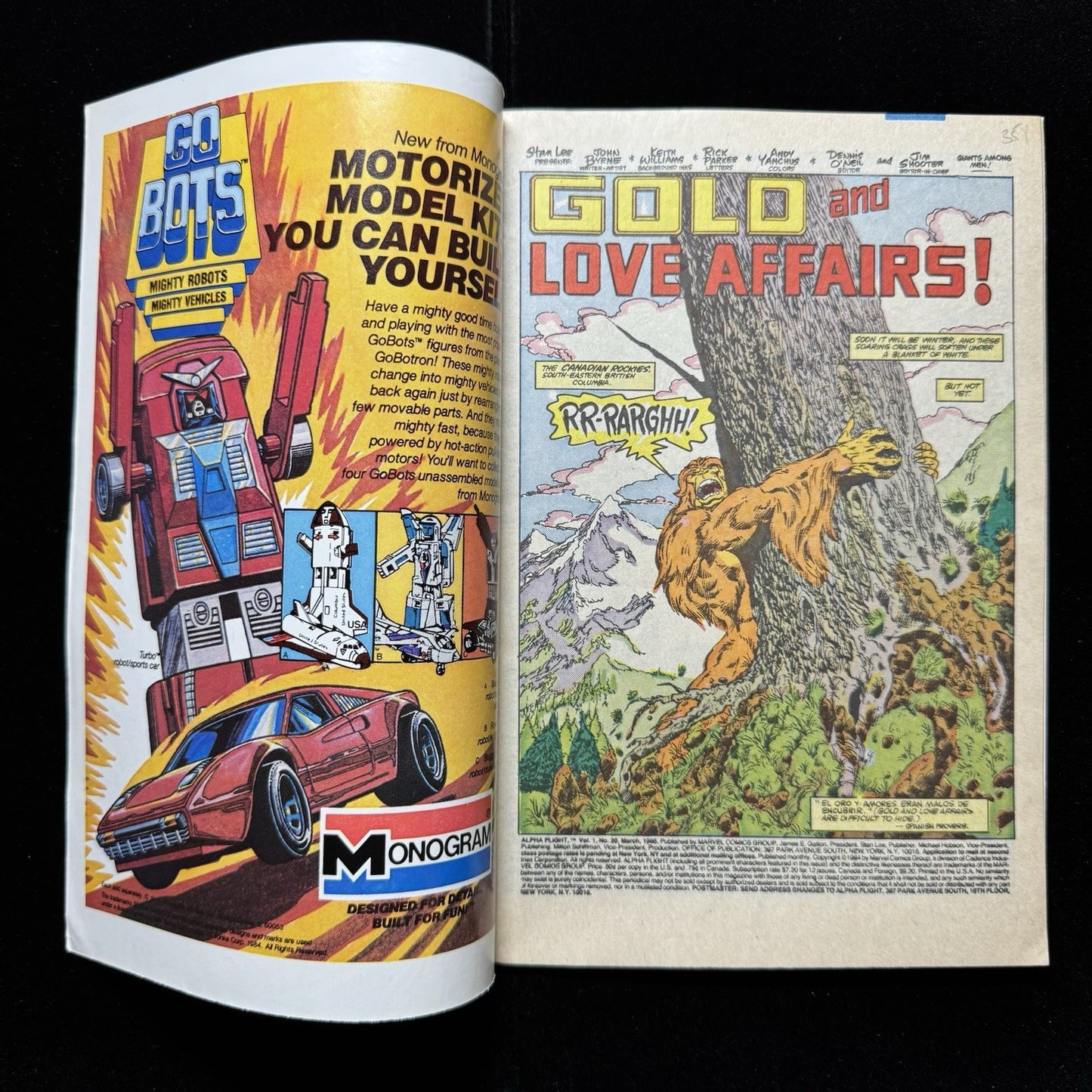 Alpha Flight 20 - Copper Age Marvel Comics 1985
