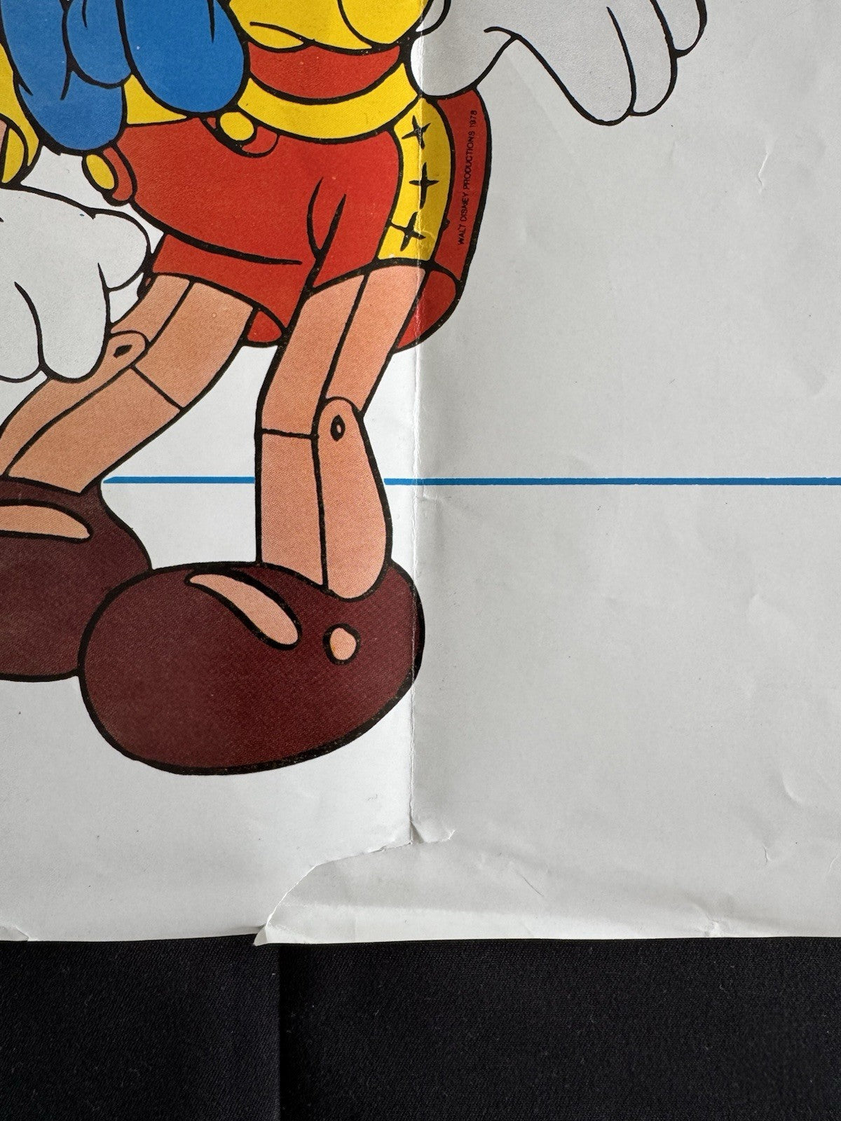 Walt Disney's Pinocchio and Gummi Bears 1986 - Original UK Quad Cinema Poster