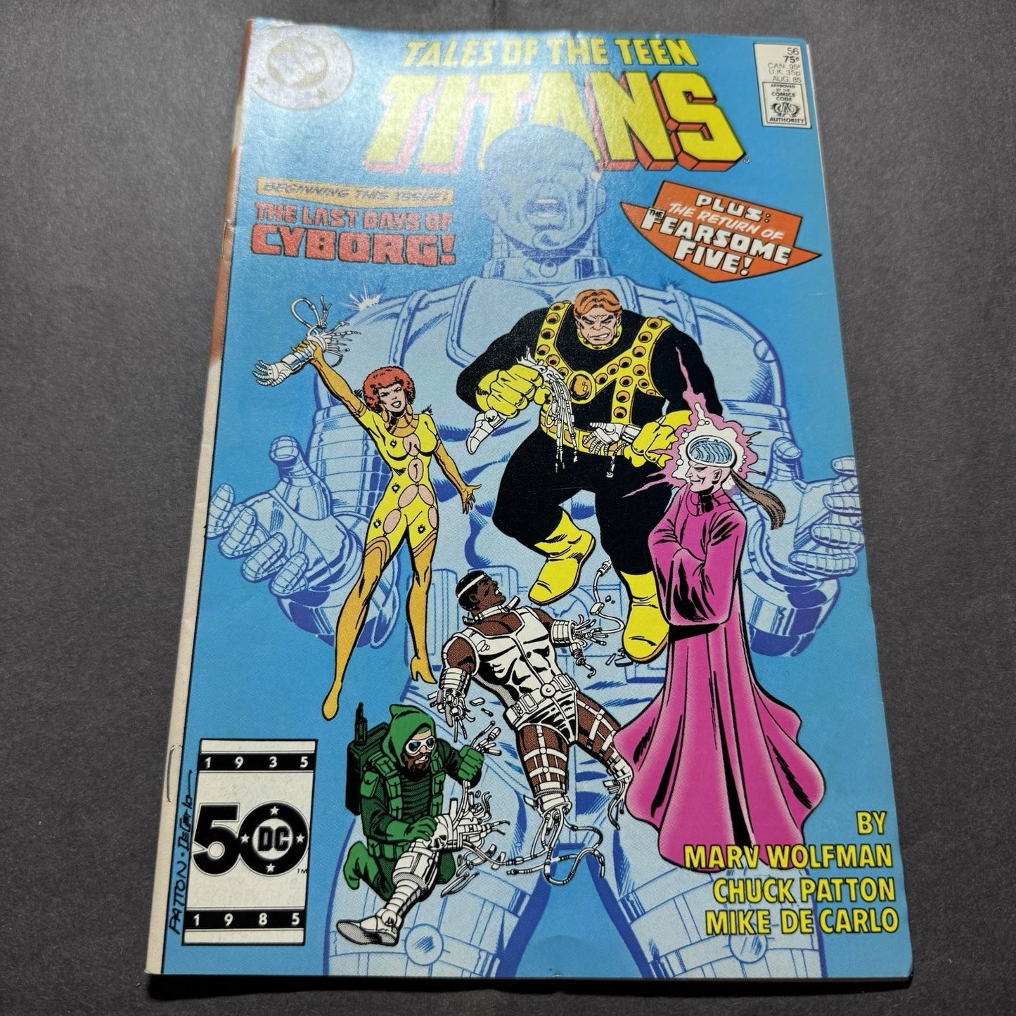 Tales Of The Teen Titans 56 - 1st Cameo App Of Jinx - Copper Age Dc Comics 1985