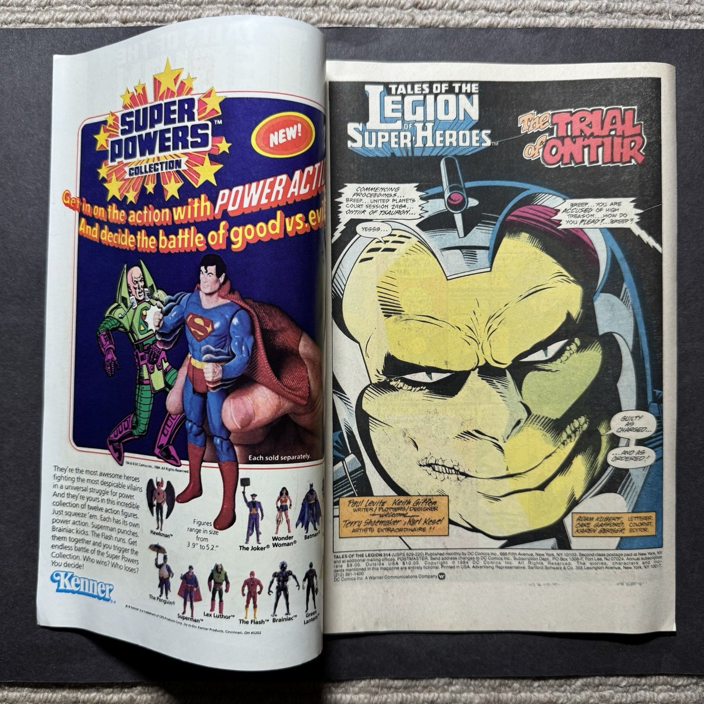 Legion Of Super-Heroes 314 - Copper Age Dc Comics 1984