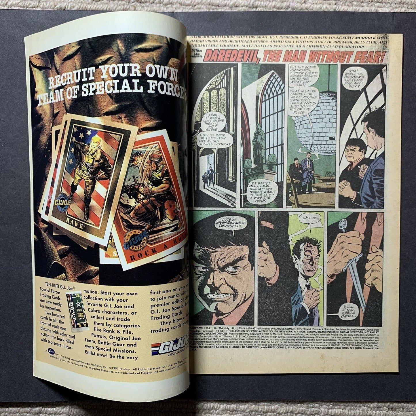 Daredevil 294/ Copper Age Marvel Comics 1991