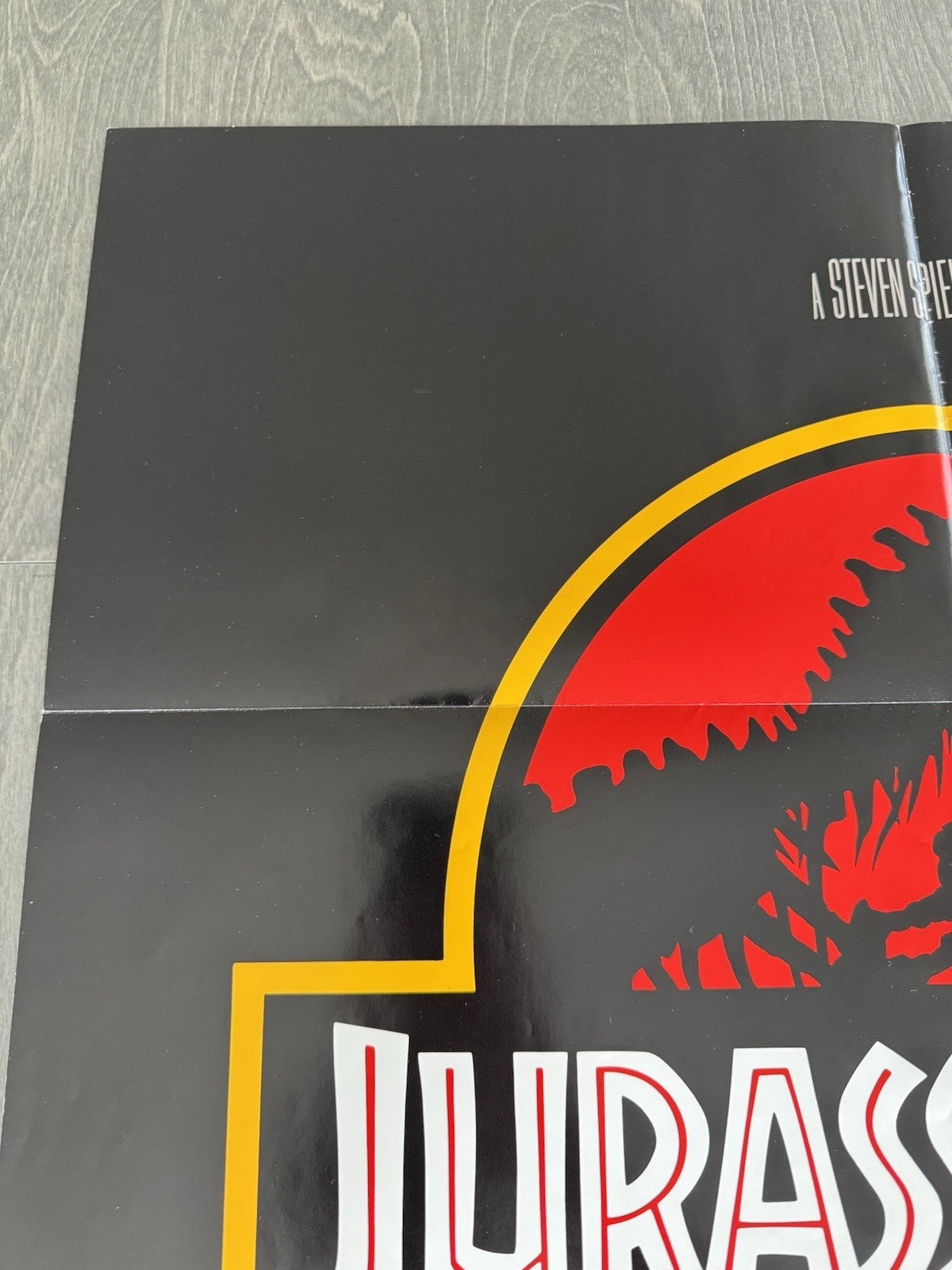 Jurassic Park 1993 - Original US One Sheet Movie Poster Steven Spielberg Folded