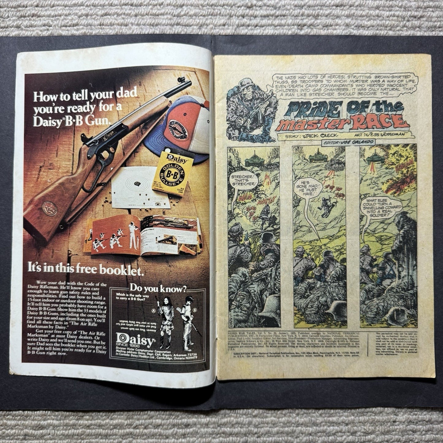Weird War Tales 33/ Bronze Age Dc Comics 1975