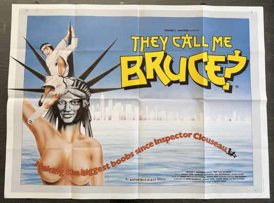 They Call Me Bruce? 1982 Original UK Quad Poster – Scarce (Possibly Withdrawn)