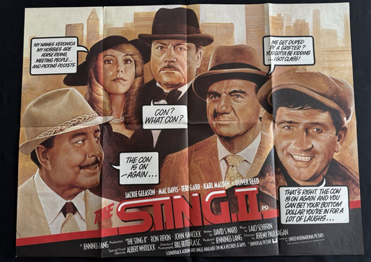 The Sting II 1983 - Original UK Quad Cinema Poster - Folded