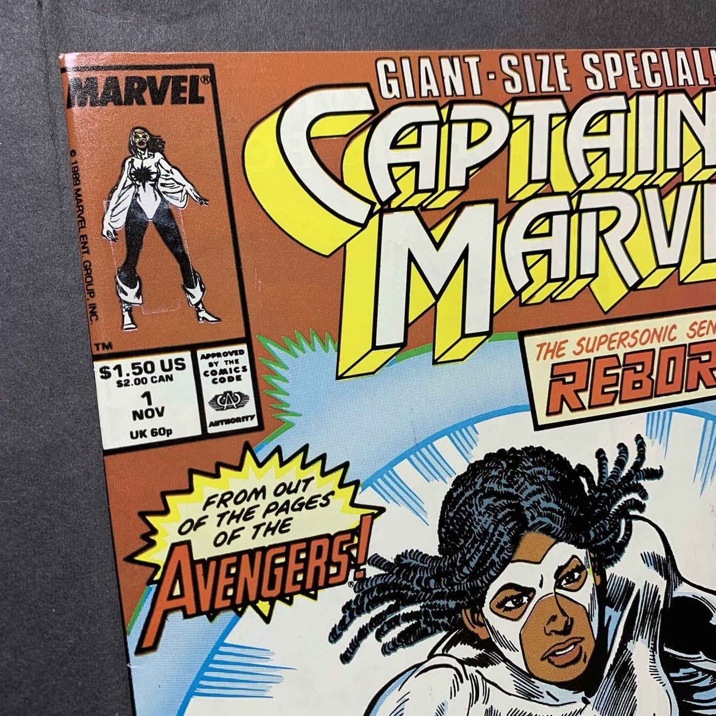 Giant Size Captain Marvel 1 - Copper Age Marvel Comics 1989