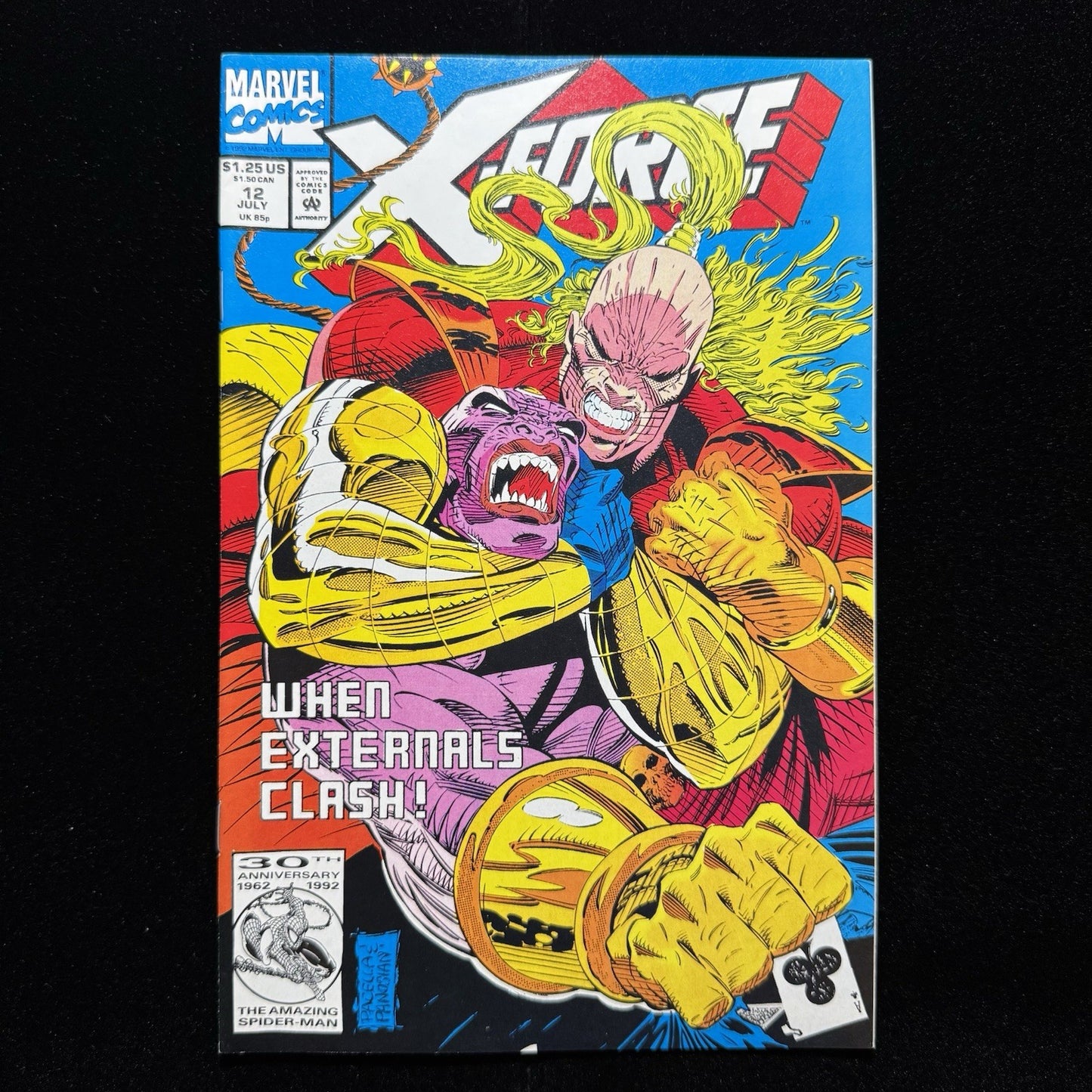 X-Force 12 - 1st Appearance Of Crule - Modern Age Marvel Comics 1992