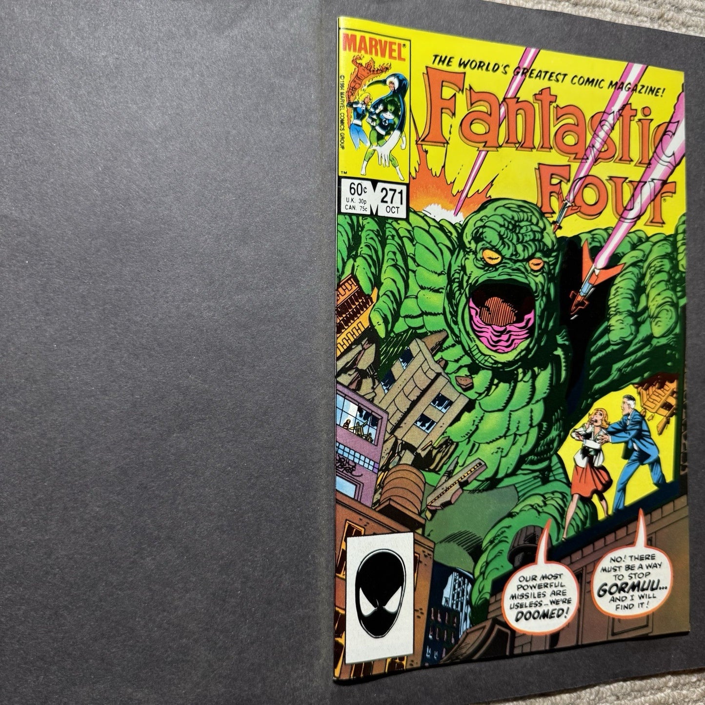 Fantastic Four 271 - 1st Appearance Of Gormuu - Copper Age Marvel Comics 1984