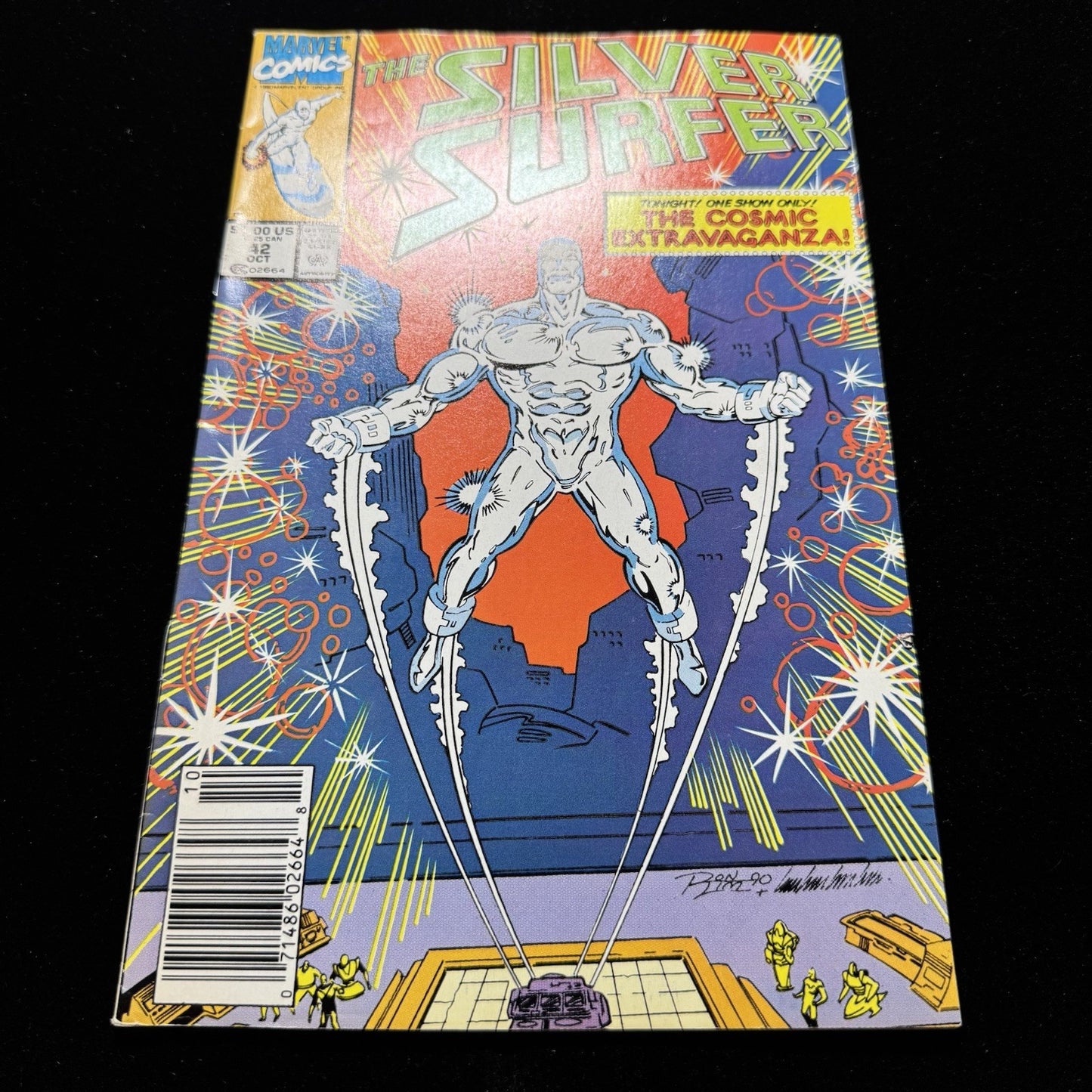 Silver Surfer 42 - Newsstand - Copper Age Marvel Comics 1990