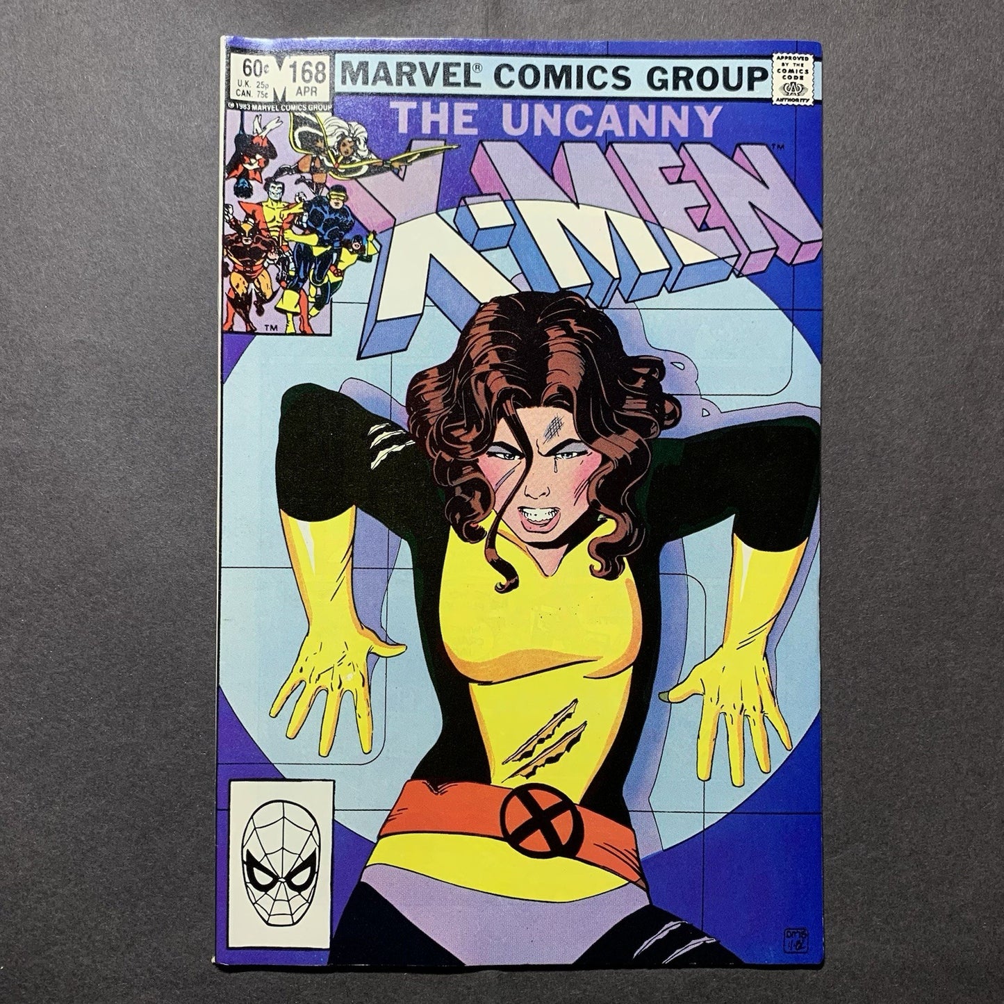 Uncanny x-men 168/ Bronze Age marvel comics 1983